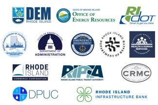 logos for various Rhode Island agencies